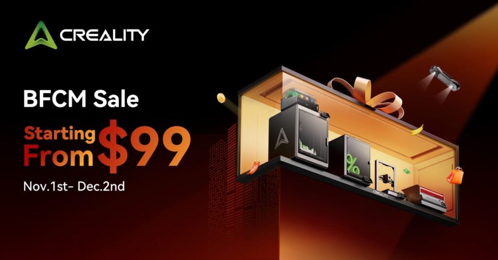 Creality’s Black Friday event – Save up to 60% with unbeatable discounts!