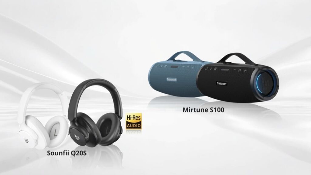 Tronsmart launches Mirtune S100 speaker and Sounfii Q20S headphones – High quality sound to go